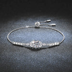 925 Sterling Silver Moissanite Bracelet