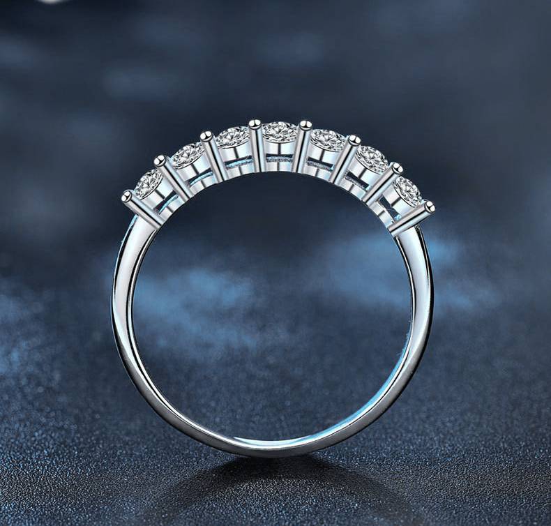 925 Sterling Silver Moissanite Ring