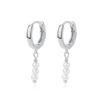 925 Sterling Silver Pearl Drop Earrings