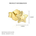 S925 Sterling Silver Zircon Stud Earrings(Single unit)