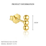 S925 Sterling Silver Stud Earrings(A Pair）
