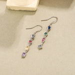 S925 Sterling Silver and Zircon Earrings