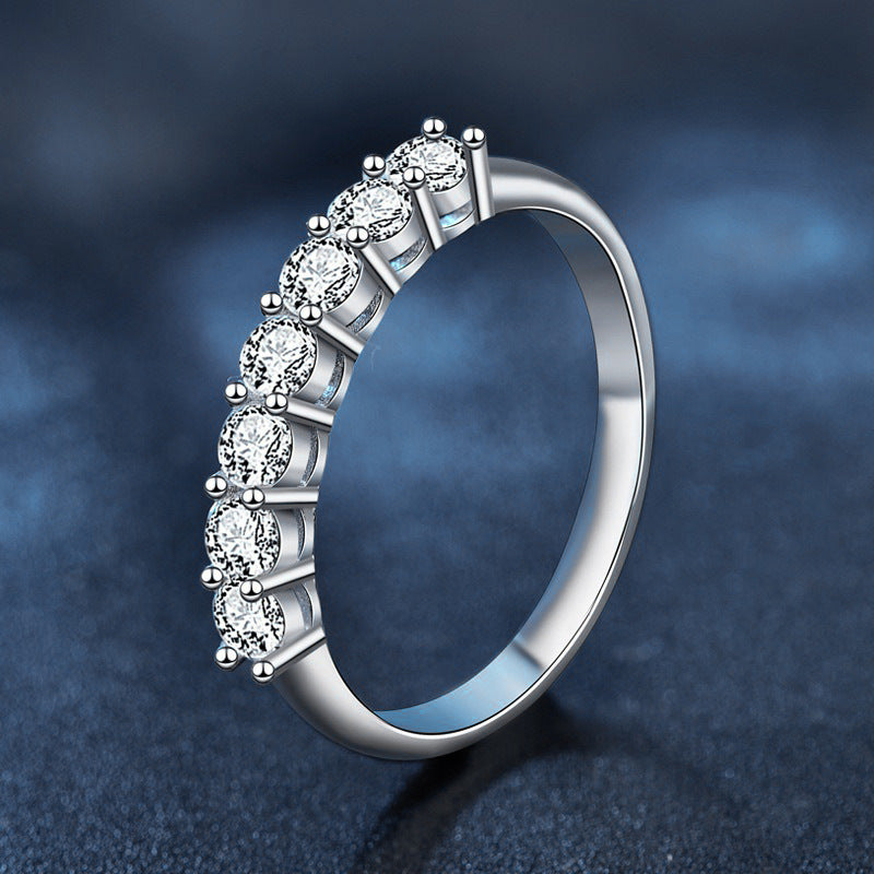 925 Sterling Silver Moissanite Ring