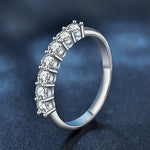925 Sterling Silver Moissanite Ring