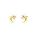 S925 Sterling Silver Star Stud Earrings with Zirconia