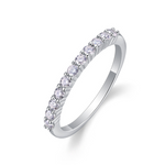 S925 Sterling Silver Moissanite Eternity Band