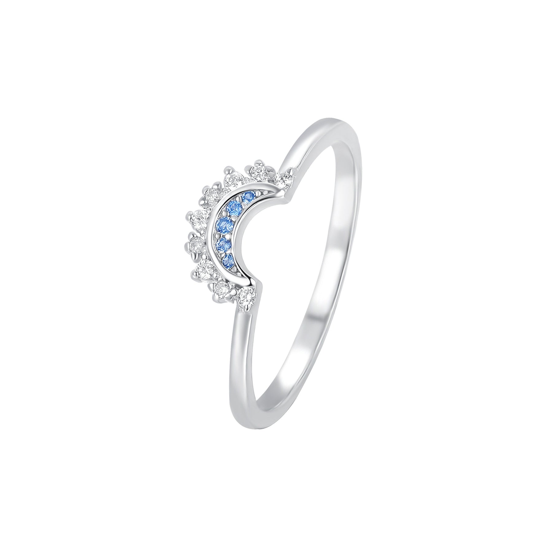 S925 Sterling Silver Micro-Pave Zircon Ring