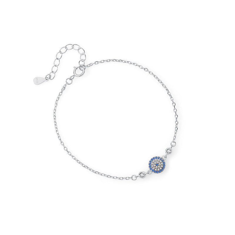 S925 Sterling Silver Bracelet Set with Zirconia
