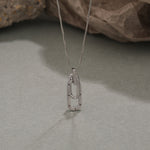 S925 Sterling Silver and Zircon Necklace