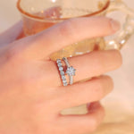925 Sterling Silver Moissanite Ring