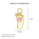 S925 Sterling Silver Epoxy Pendant