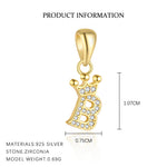 S925 Sterling Silver Pendant Set with Zircon