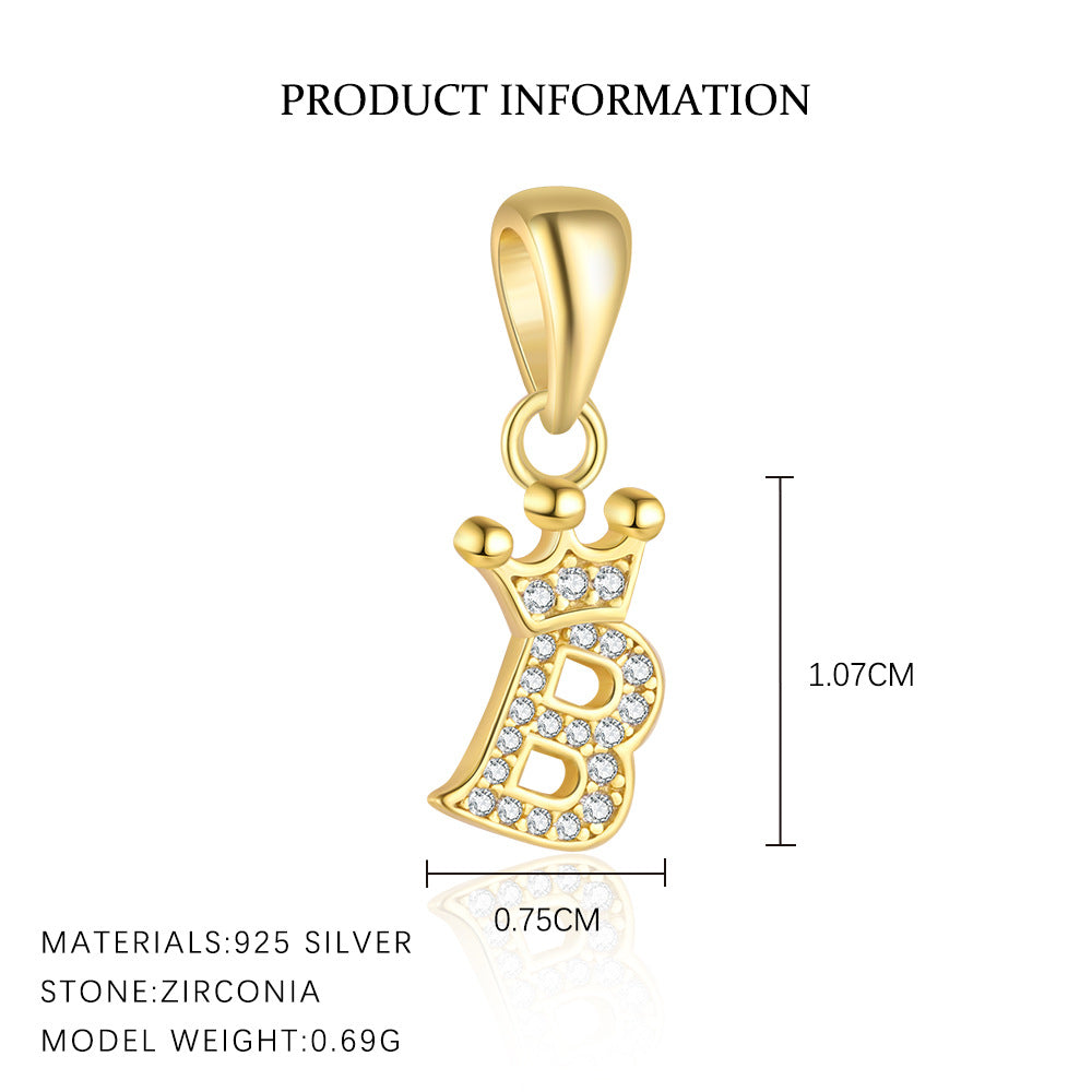 S925 Sterling Silver Pendant Set with Zircon