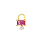 S925 Sterling Silver Multicolored Cubic Zirconia Pendant