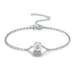 S925 Sterling Silver Moissanite "Sensing Bubbles" Bracelet