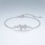 S925 Silver Moissanite Row Bracelet