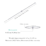 S925 Silver "Dawn Dew" Moissanite Bracelet