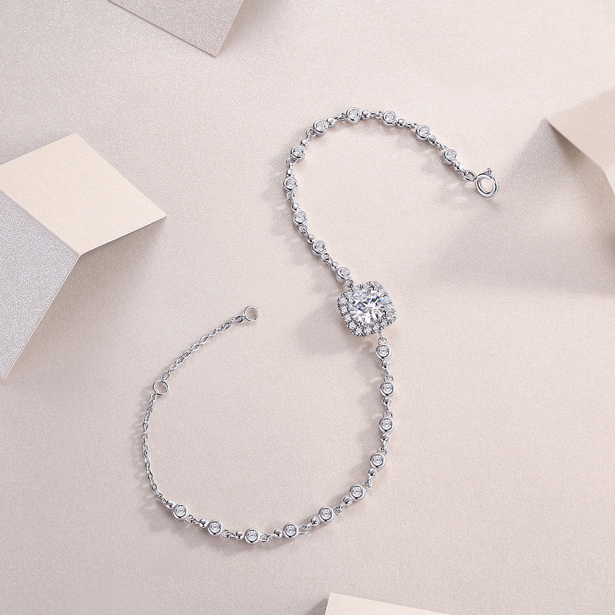 Moissanite S925 Sterling Silver Bracelet