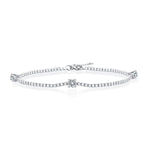 S925 Silver Square Moissanite Bracelet
