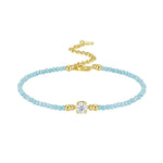 S925 Silver Gold-Plated Moissanite Bracelet
