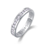 S925 Silver Moissanite Full-Eternity Ring