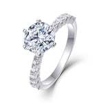 S925 Silver Stackable Moissanite Ring