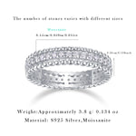 S925 Sterling Silver "Autumn Stroll" Moissanite Closed-Band Ring