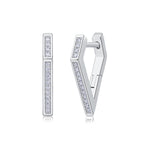 S925 Silver "State of Mind" Moissanite Hoop Earrings