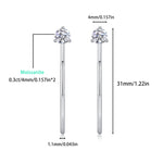 S925 Silver "Graceful Afternoon" Moissanite Earrings