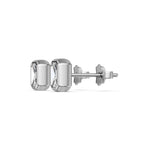 S925 Sterling Silver Moissanite Stud Earrings
