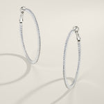 S925 Silver Statement Moissanite Earrings