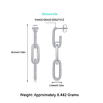 S925 Silver Moissanite Stud Earrings