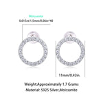 S925 Silver Exploration Moissanite Stud Earrings