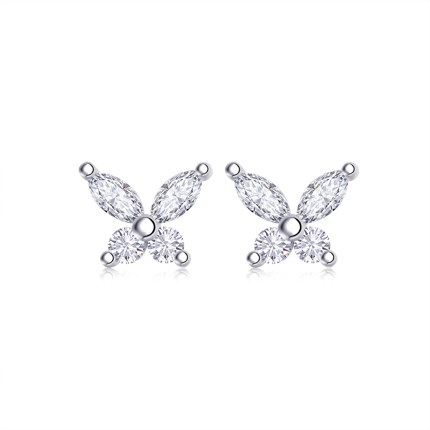 S925 Silver Moissanite Stud Earrings