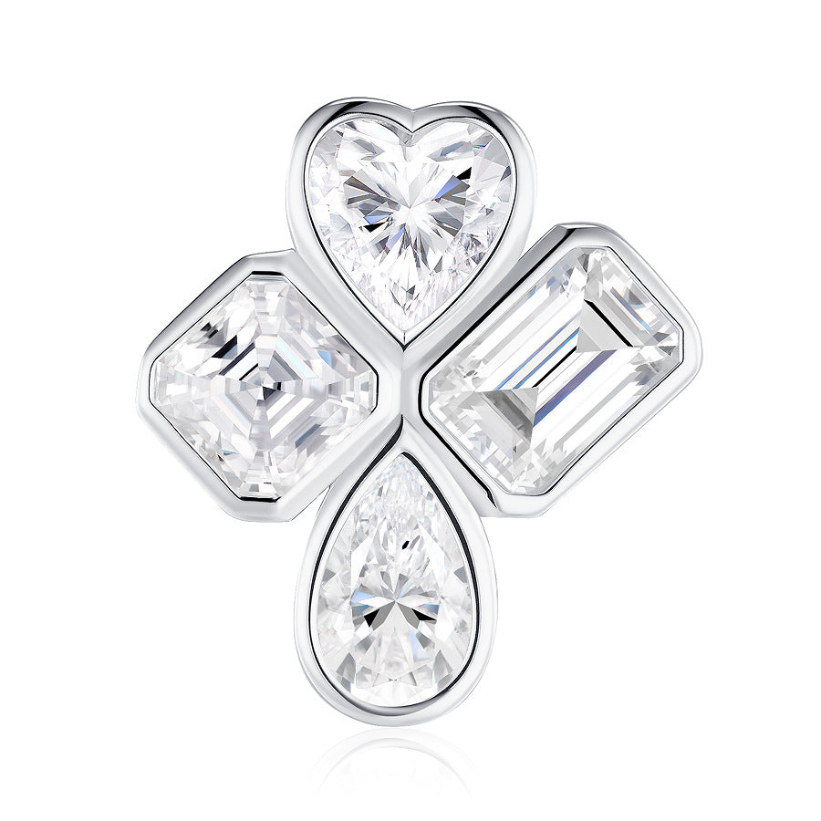 S925 Silver Moissanite Stud Earrings
