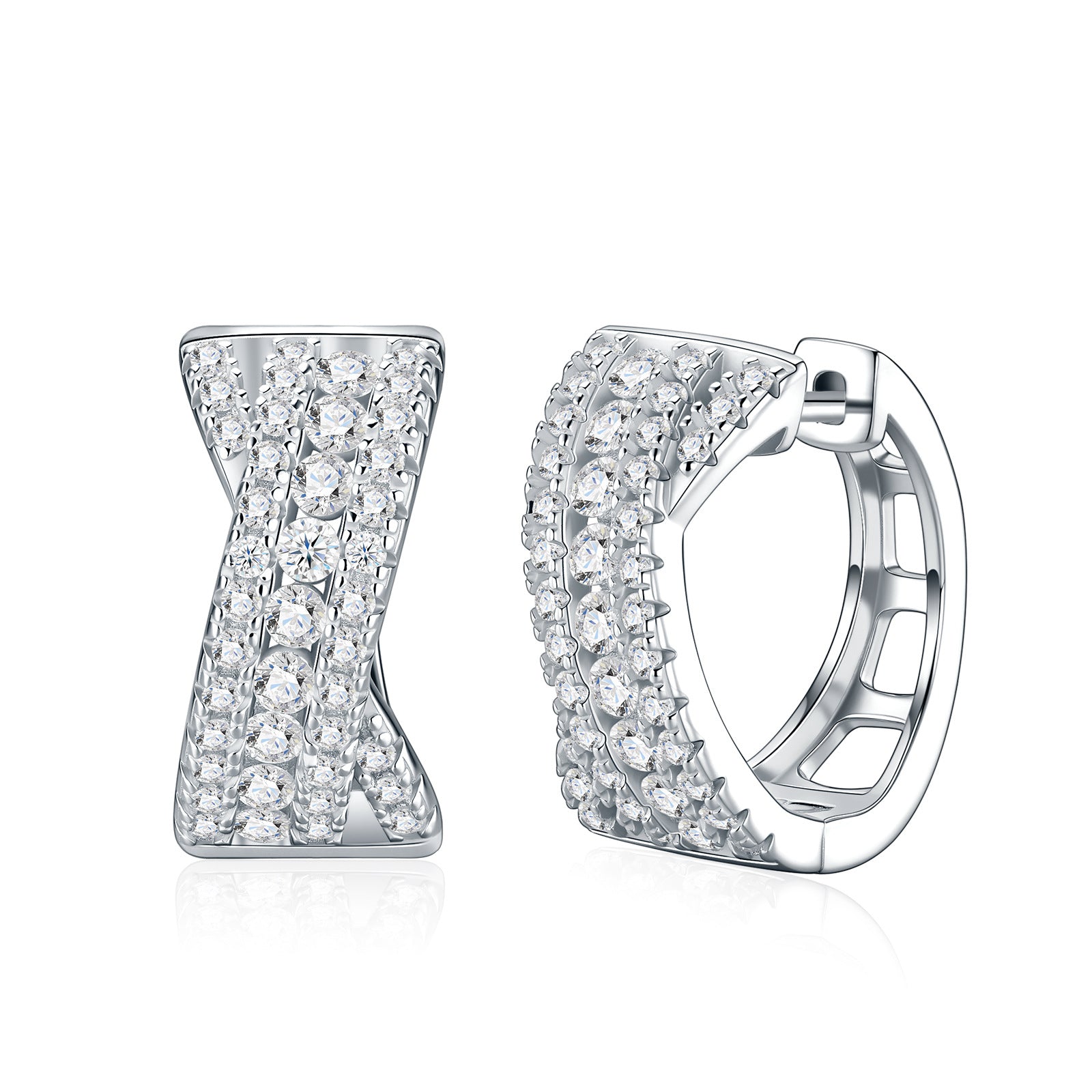 S925 Silver Moissanite Earrings