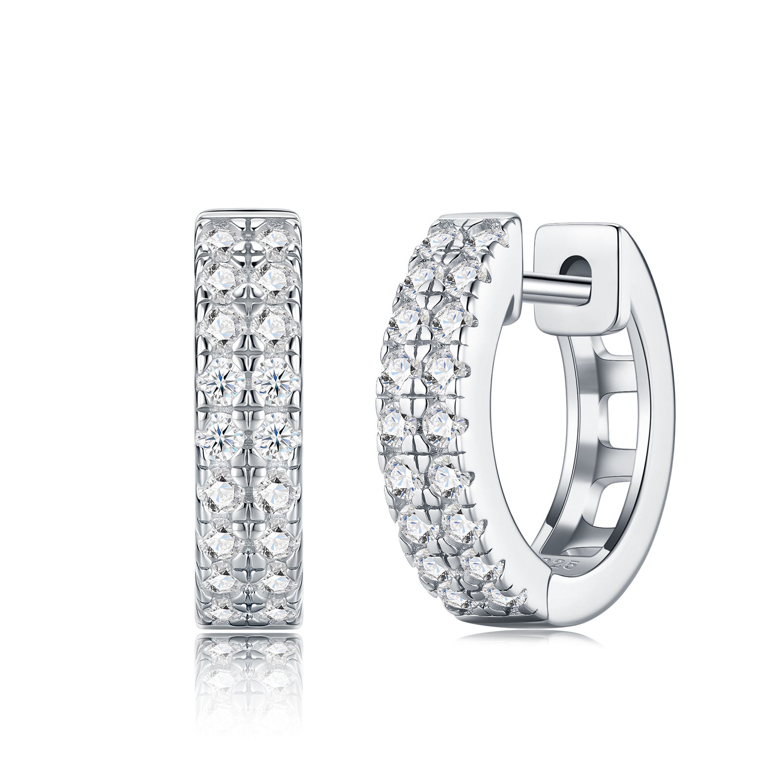 S925 Sterling Silver Moissanite Earrings