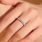 925 Sterling Silver Moissanite Ring