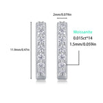 S925 Sterling Silver Sweet & Chic Moissanite Hoop Earrings