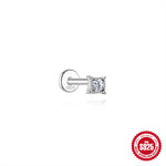 S925 Sterling Silver Moissanite Ear Stud(Single unit)