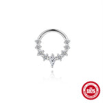 S925 Sterling Silver Micro-Pave Moissanite Non-Pierced Ear Cuff(Single unit)