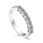 925 Sterling Silver Moissanite Ring