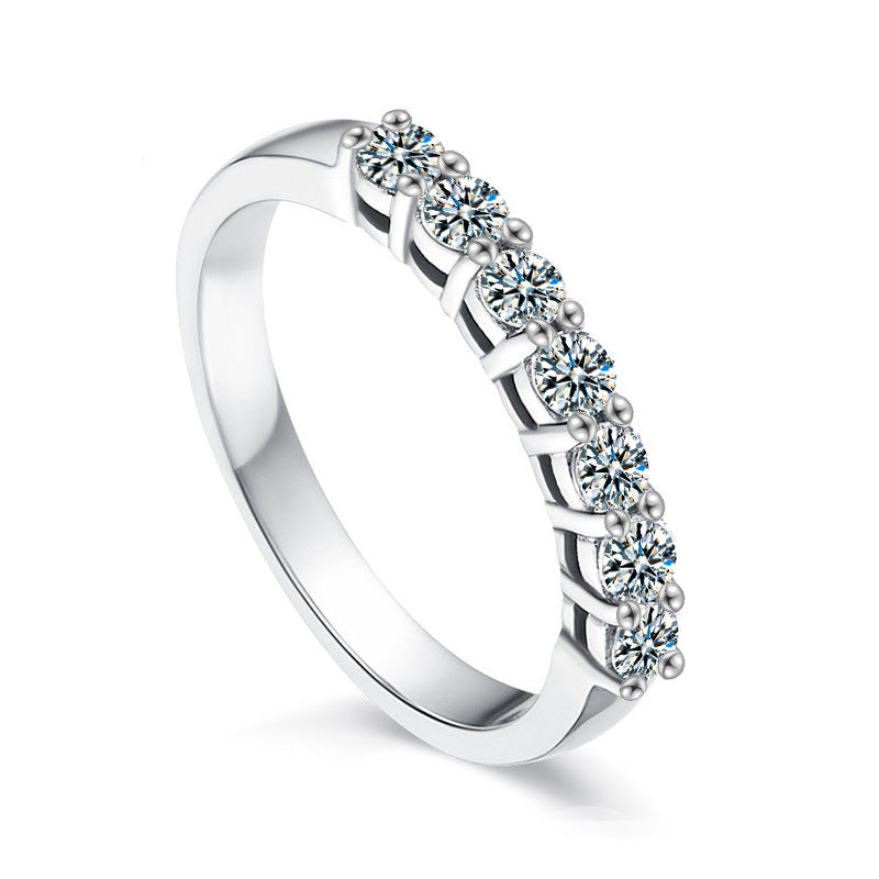 925 Sterling Silver Moissanite Ring