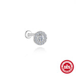 S925 Sterling Silver Snowflake & Wave Spinner Tassel Moissanite Earrings(Single unit)