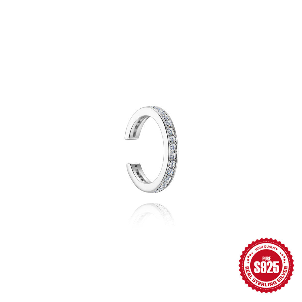 S925 Sterling Silver Moissanite Piercing Earring(Single unit)