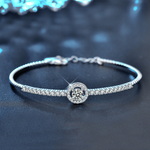 925 Sterling Silver Moissanite Bracelet