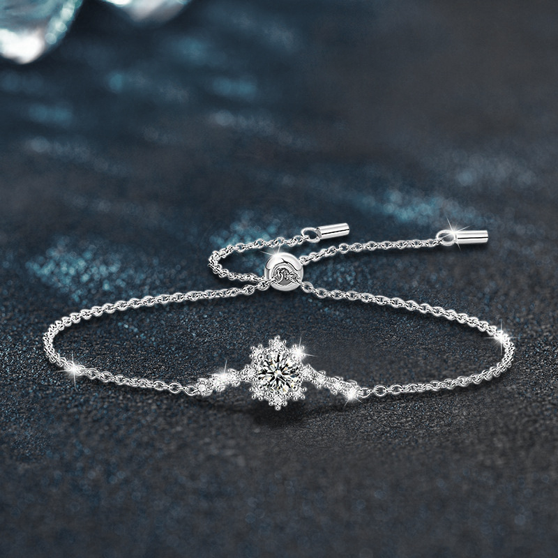 925 Sterling Silver Moissanite Bracelet