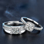 S925 Sterling Silver Moissanite Ring Couple Rings