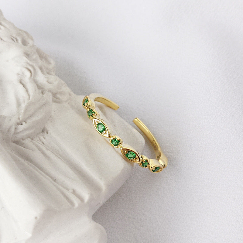 S925 Sterling Silver Zircon Ring