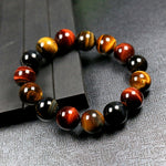 Natural Multi-colored Tiger's Eye Bracelet